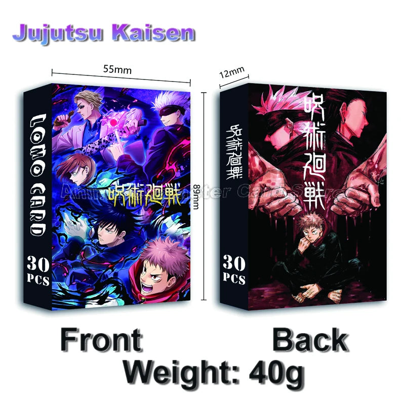 LOMO Card 30Pcs/Set Anime Sailor Moon One Piece Naruto JOJO SAO Cards Photocards Hobby Game Collection Toys For Children Gifts