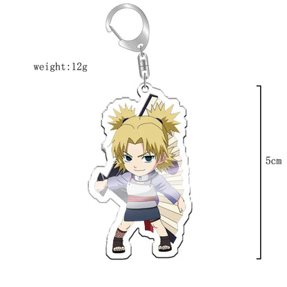 40Style Uzumaki Uchiha Sakura Gaara Obito Itachi Madara Hatake Kakashi Anime Figures Acrylic Keychains Fans Gift