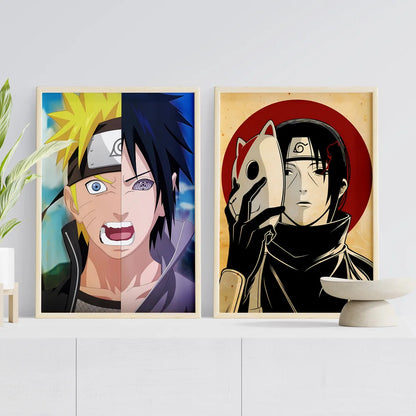 Print On Canvas Naruto High Quality Art Wall Decor Gifts Children's Bedroom Decor Modular Prints Poster Home Hanging