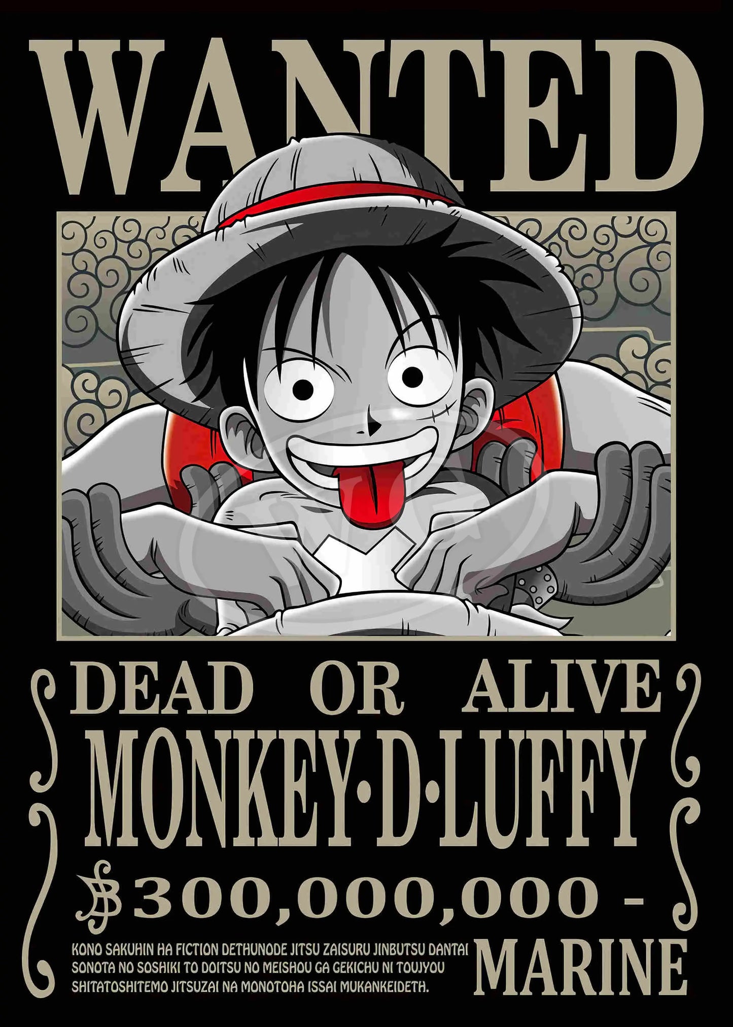 One Piece Pastable Canvas Painting Anime Figure Luffy All Characters WANTED HD Print Picture for Bedroom Wall Decoration Poster