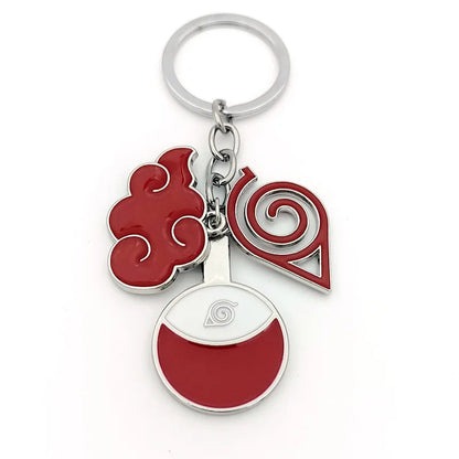 New Pendant Keychains Uzumaki Naruto Anime Figures Accessories Akatsuki Itachi Manga Men Key Chain Fans Gift Kids Toys Keyrings