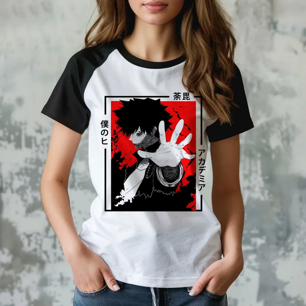 My Hero Academia t shirt women designer t-shirts girl manga clothing
