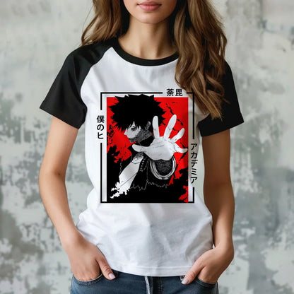 My Hero Academia t shirt women designer t-shirts girl manga clothing