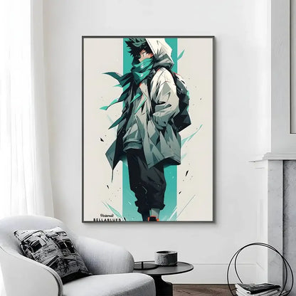 C-Classic Anime My Hero Academia Third Poster Canvas painting poster with prints Home bedroom living room decoration gift