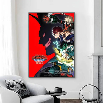 My Hero Academia Poster Canvas Art Print  Perfect Bedroom Wall Decor  Gift