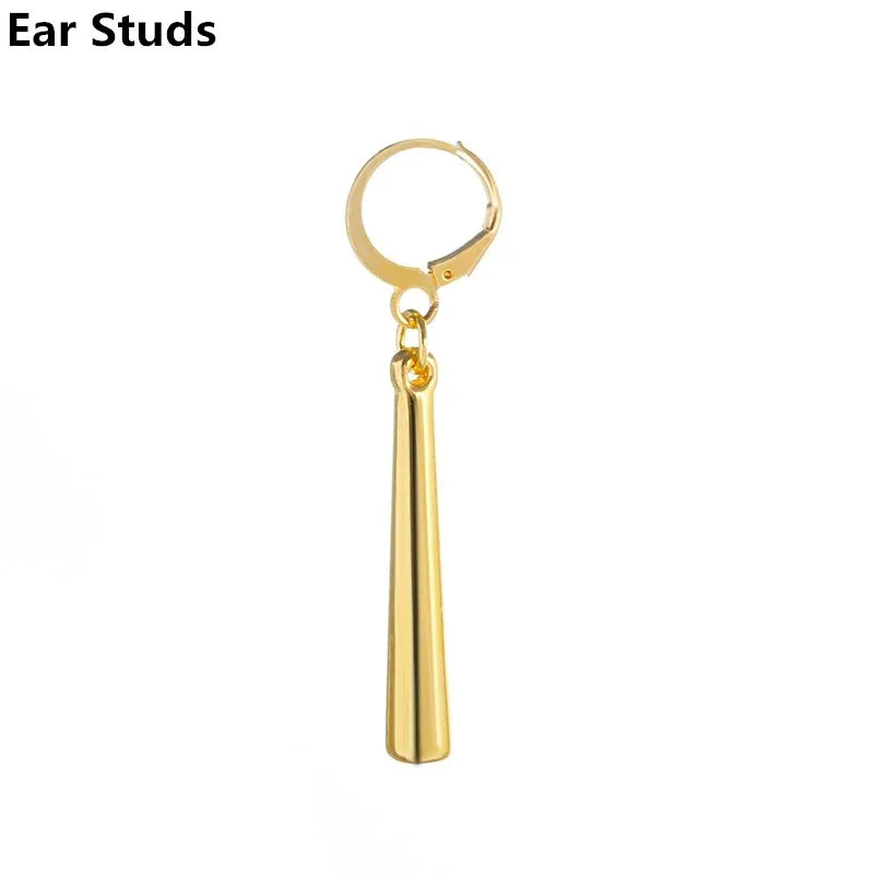 1/3pcs Anime Roronoa Zoro Cosplay Earrings, Long Column Pendant Drop Earrings Ear Clips Stud for Women Men Jewelry Gift