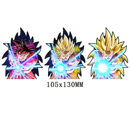 1 Piece Anime Naruto Dragon Ball Z Goku/Vegeta Magic Motion Small Stickers Waterproof Decals for Phone,cup,laptop Etcs Toy Gifts