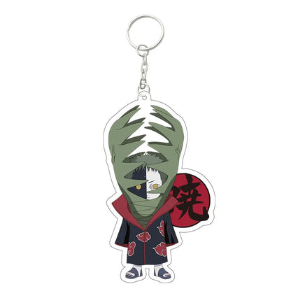 Anime Naruto Akatsuki Uchiha Itachi Acrylic Gift Girl Pendant Jewelry Cute Creative Keychain Fashion Bag Ornaments Key Ring
