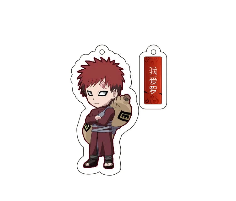 40Style Uzumaki Uchiha Sakura Gaara Obito Itachi Madara Hatake Kakashi Anime Figures Acrylic Keychains Fans Gift