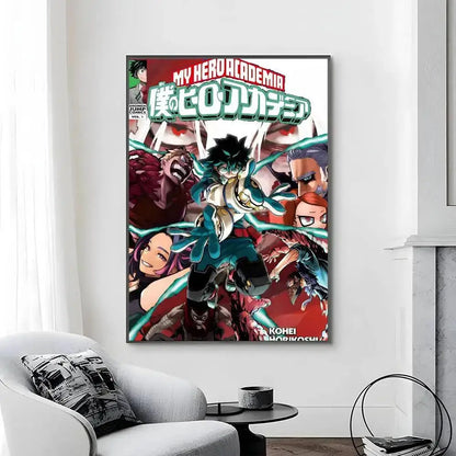 My Hero Academia Poster Canvas Art Print  Perfect Bedroom Wall Decor  Gift