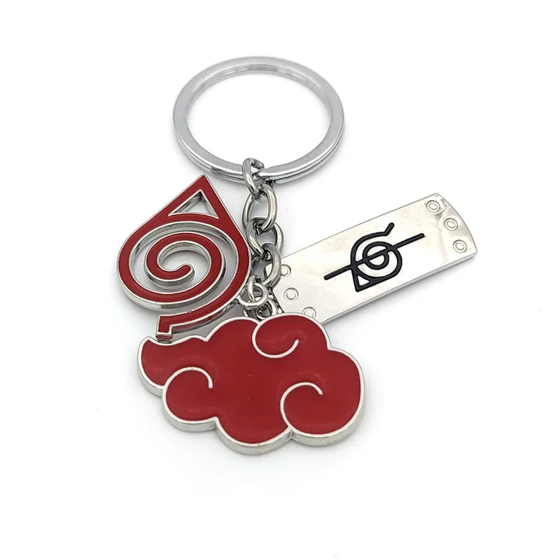 New Pendant Keychains Uzumaki Naruto Anime Figures Accessories Akatsuki Itachi Manga Men Key Chain Fans Gift Kids Toys Keyrings