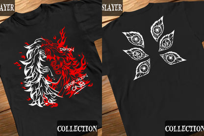 Japanese Hot Blooded Anime T-shirt Men Women Kokushibo Graphic Oversized Y2k Harajuku High Quality T-shirt Female Male Clothing