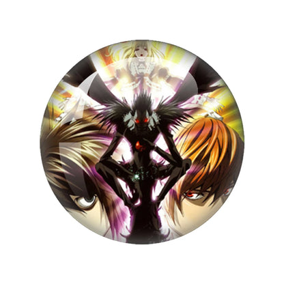 Death Note Sign Photo 12mm-40mm Anime Photo Glass Cabochon Demo Flat Back Making Findings Jewelry Findings