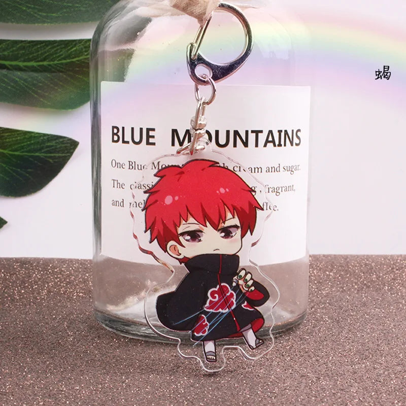 Anime Tobi Uchiha Obito Itachi Madara Uzumaki Hatake Kakashi Hyuga Hinata Deidara Acrylic Keychains Pendants Figure Toys Gifts
