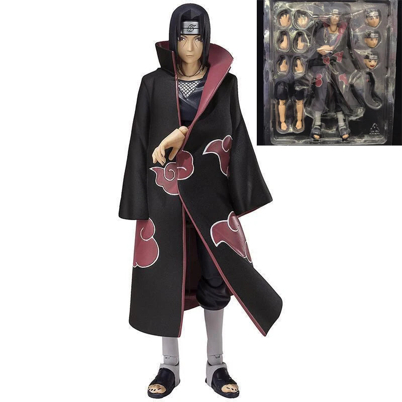 16cm Anime Naruto Shippuden Figures Uchiha Itachi Action Figure PVC Collection Doll Movable Shf Akatsuki Itachi Model Toys Gifts