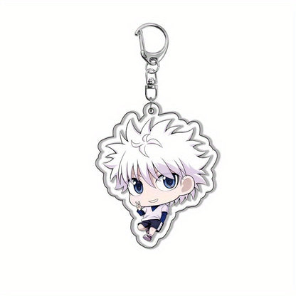 Japanese Cartoon Anime Keychain Acrylic Kawaii Cute Key Ring Purse Bag Backpack Car Key Charm Earbud Case Accessory Collectors Gift
