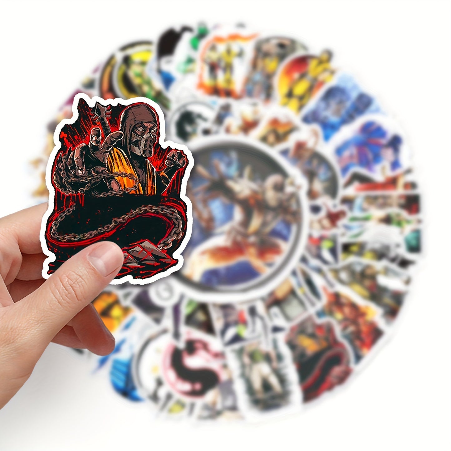 50pcs Vibrant Anime Doodle Stickers - Waterproof, DIY Friendly, and Removable Decorations for Personalizing Your Skateboard, Luggage, and More - Made of High-Quality Paper Material