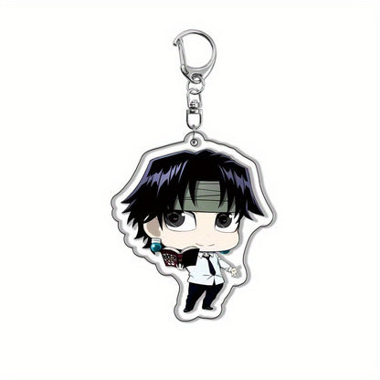 Japanese Cartoon Anime Keychain Acrylic Kawaii Cute Key Ring Purse Bag Backpack Car Key Charm Earbud Case Accessory Collectors Gift