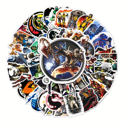 50pcs Vibrant Anime Doodle Stickers - Waterproof, DIY Friendly, and Removable Decorations for Personalizing Your Skateboard, Luggage, and More - Made of High-Quality Paper Material