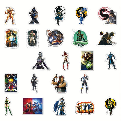 50pcs Vibrant Anime Doodle Stickers - Waterproof, DIY Friendly, and Removable Decorations for Personalizing Your Skateboard, Luggage, and More - Made of High-Quality Paper Material