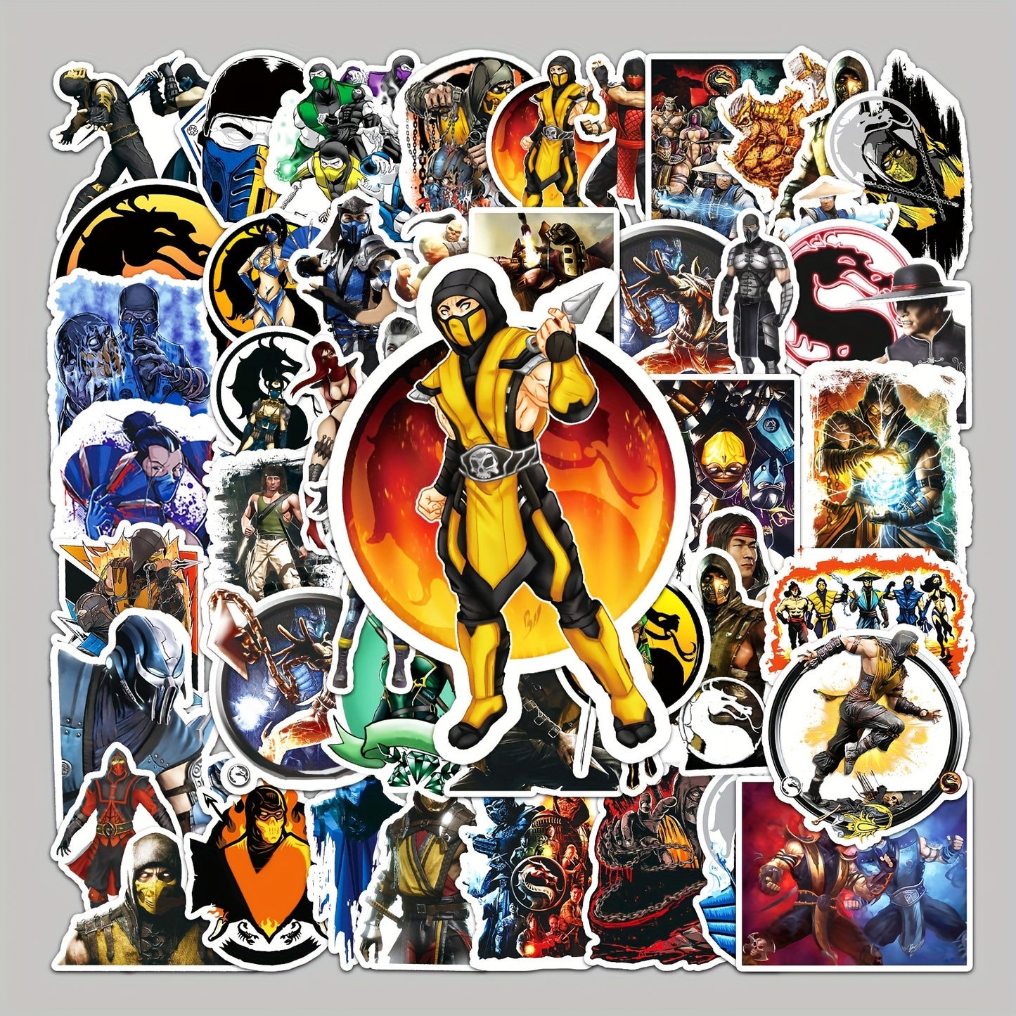 50pcs Vibrant Anime Doodle Stickers - Waterproof, DIY Friendly, and Removable Decorations for Personalizing Your Skateboard, Luggage, and More - Made of High-Quality Paper Material