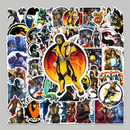 50pcs Vibrant Anime Doodle Stickers - Waterproof, DIY Friendly, and Removable Decorations for Personalizing Your Skateboard, Luggage, and More - Made of High-Quality Paper Material