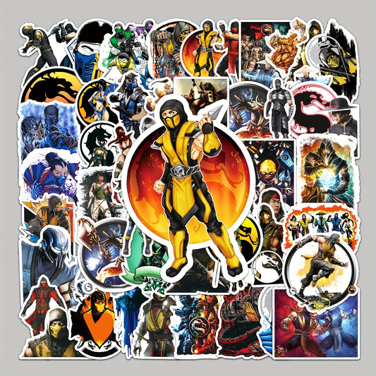 50pcs Vibrant Anime Doodle Stickers - Waterproof, DIY Friendly, and Removable Decorations for Personalizing Your Skateboard, Luggage, and More - Made of High-Quality Paper Material