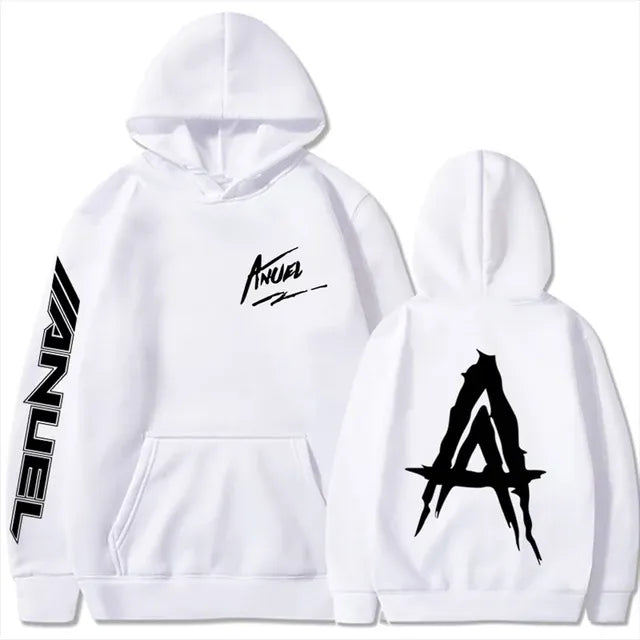 Autumn Fleece Men's Hoodies with Anuel AA Print