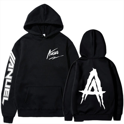 Autumn Fleece Men's Hoodies with Anuel AA Print